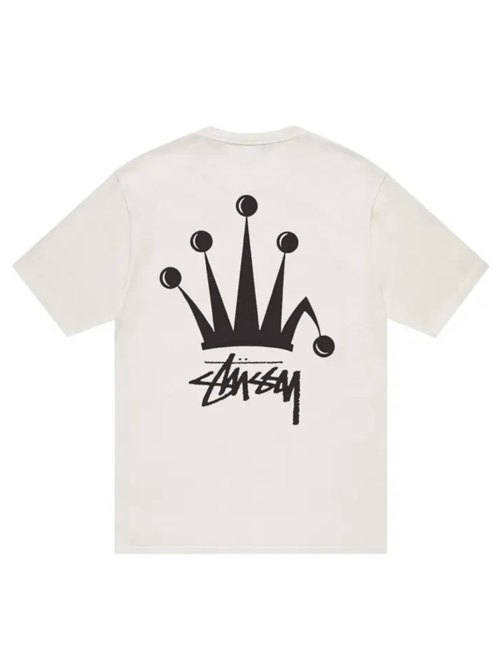 Stussy Regal Crown T-Shirt - Natural & Black